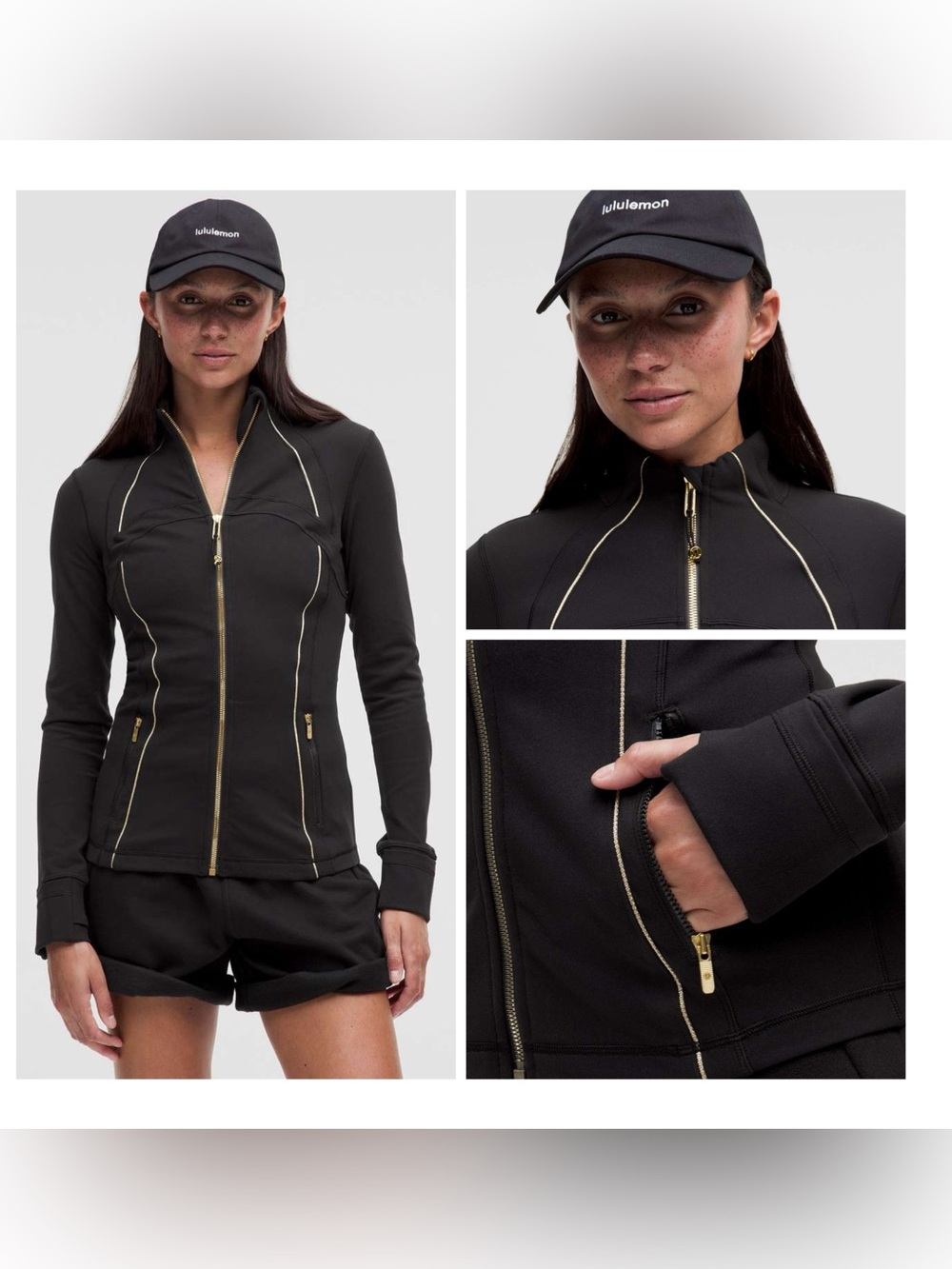 NWT! Lululemon Define Jacket Luon Gold Black Sparkle Sz 10
